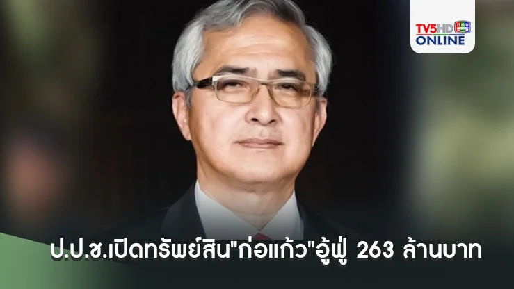 ป.ป.ช.เปิดทรัพย์สิน"ก่อแก้ว"อู้ฟู่ 263 ล้านบาท "ชัยธวัช" 19.3 ล้านบาท
