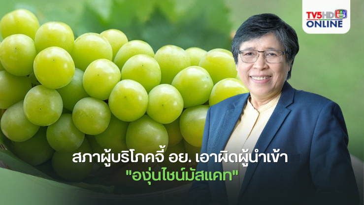 สภาผู้บริโภคจี้ อย. เอาผิดผู้นำเข้า "องุ่นไชน์มัสแคท"