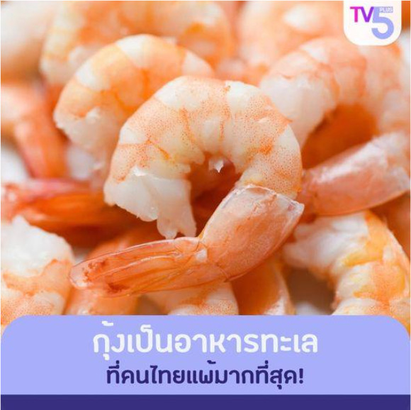 เมื่อ “กุ้ง” เป็นอาหารทะเลที่คนไทยแพ้มากที่สุด