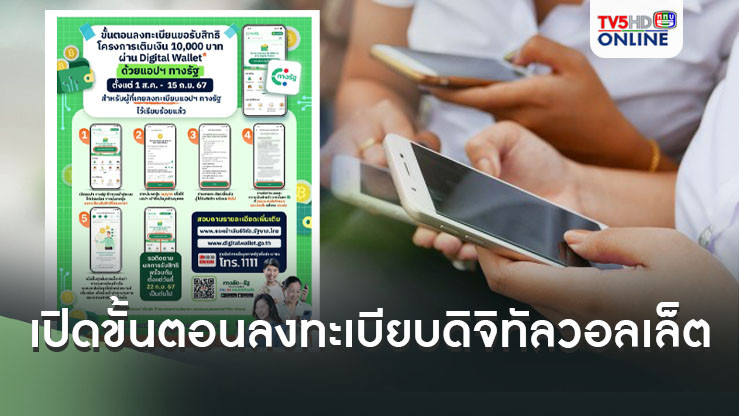 DGA เปิดขั้นตอนลงทะเบียบขอรับสิทธิดิจิทัลวอลเล็ต