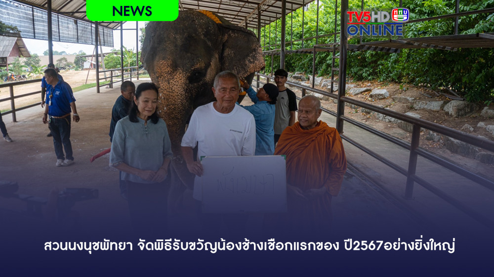 สวนนงนุชพัทยา จัดพิธีรับขวัญน้องช้างเชือกแรกของ ปี2567อย่างยิ่งใหญ่