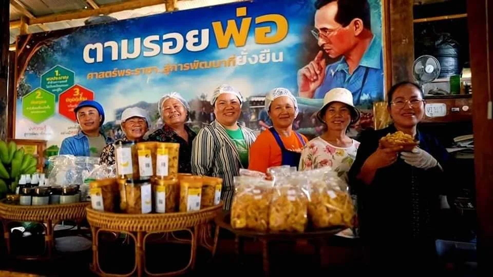 กล้วยส้มฉาบสอดไส้ "เสาวรส" และ "มะขาม" ทุ่งข้าวพวง "กล้วยส้มฉาบสอดไส้"