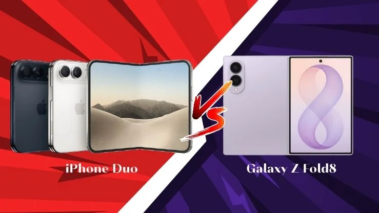 ส่องจุดต่างสองเรือธงจอพับ Fold8 กับ iPhone Duo