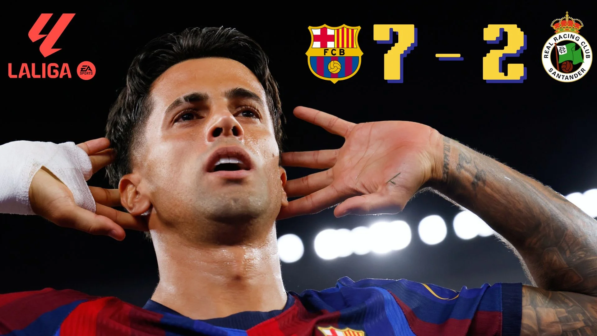 เกมรุกติดบัค ! บาร์ซ่า รัวไม่ยั้ง 7-2 โชว์ประสิทธิภาพเข้าทำระดับท็อป