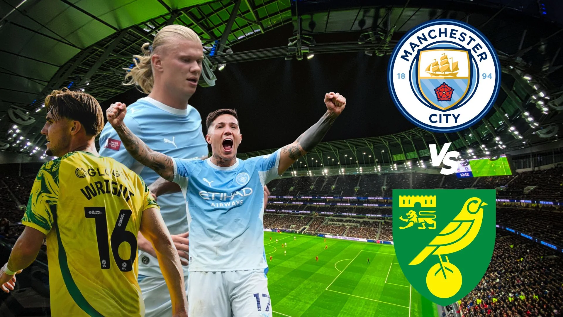 คาราบาว คัพ คืนนี้! แมนฯ ซิตี้ ปรับทัพใหญ่เปิดรังดวล นอริช ซิตี้ ล่าตั๋วรอบ 16 ทีม