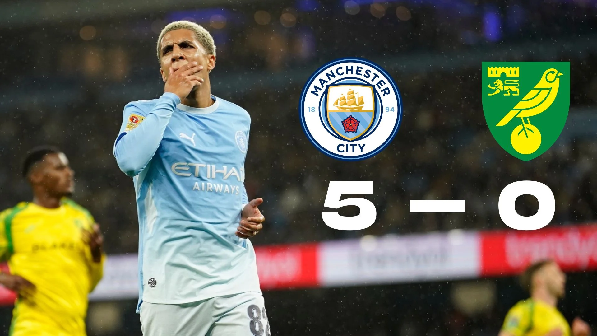 เรือใบโหดจัด ! แมนฯ ซิตี้ รัวไม่ยั้งเปิดยิงถล่มถล่มคู่แข่งยับ 5-0