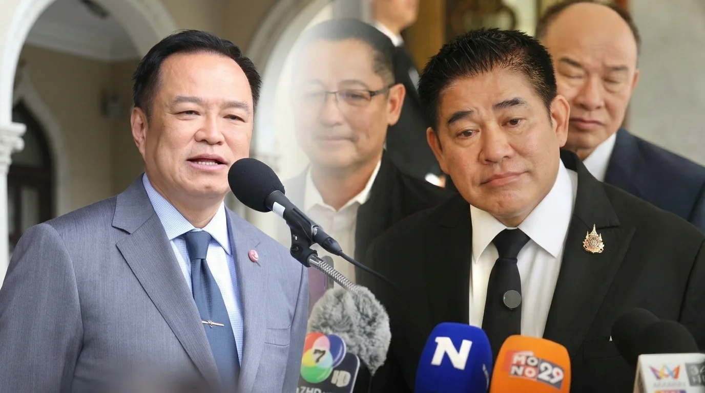'อนุทิน' เบรกสื่อ! ปัดตอบปม 'ธรรมนัส' ลั่นอยู่อเมริกา สัญญาณมาไม่ถึง