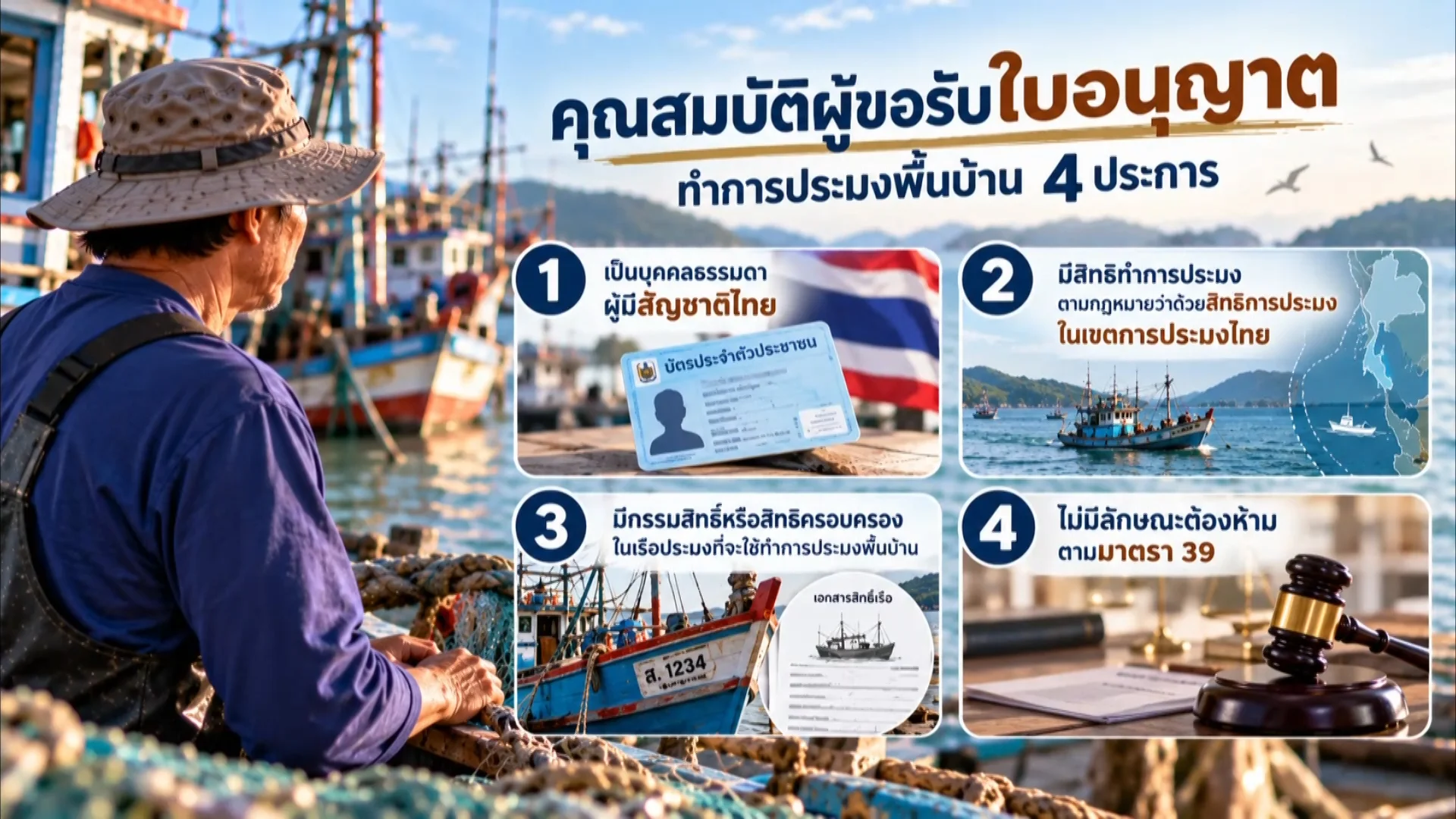 ราชกิจจา Digest ฉบับย่อย ฟังบ่อย เข้าใจรัฐ ตอน 116 : ขอใบอนุญาตประมงพื้นบ้าน 2569 ต้องรู้อะไรบ้าง?