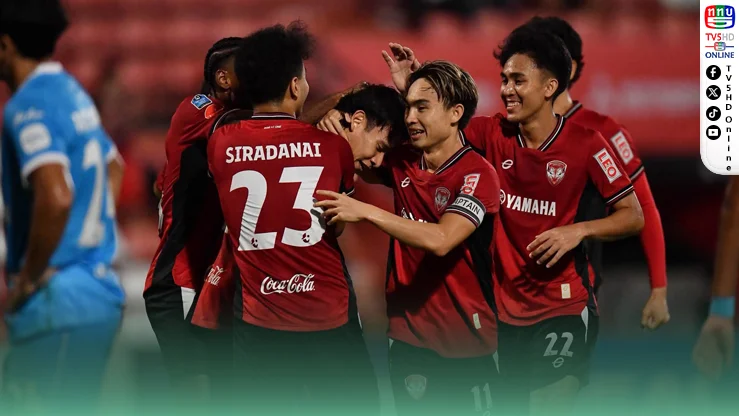 เมืองทองถล่มเทโร 10 คน 4-1