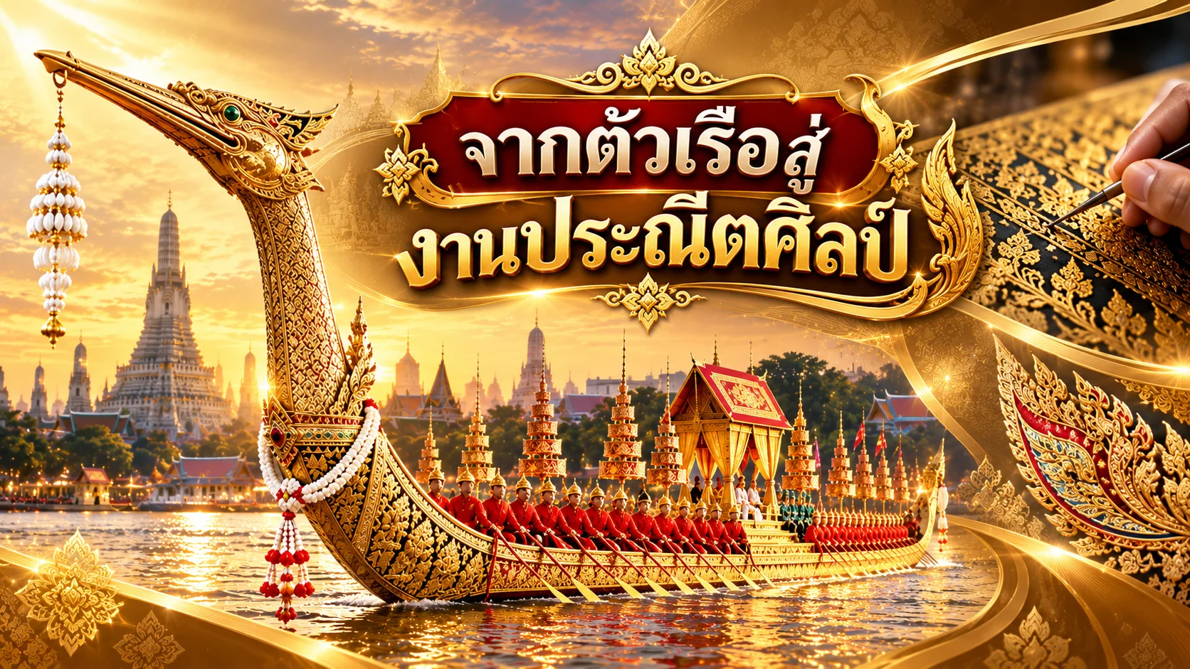 จากร่องไม้ถึงลวดลาย เปิดงานช่างเรือพระราชพิธีผ่านหลักฐานกองทัพเรือและกรมศิลปากร